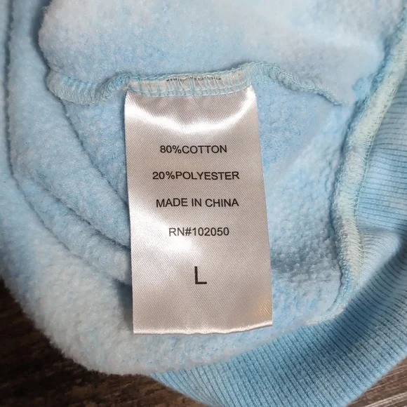 Taylor Swift 1989 (Taylor's Version) Blue Tie Dye Hoodie Sweatshirt No Patch Lrg - Picture 6 of 10